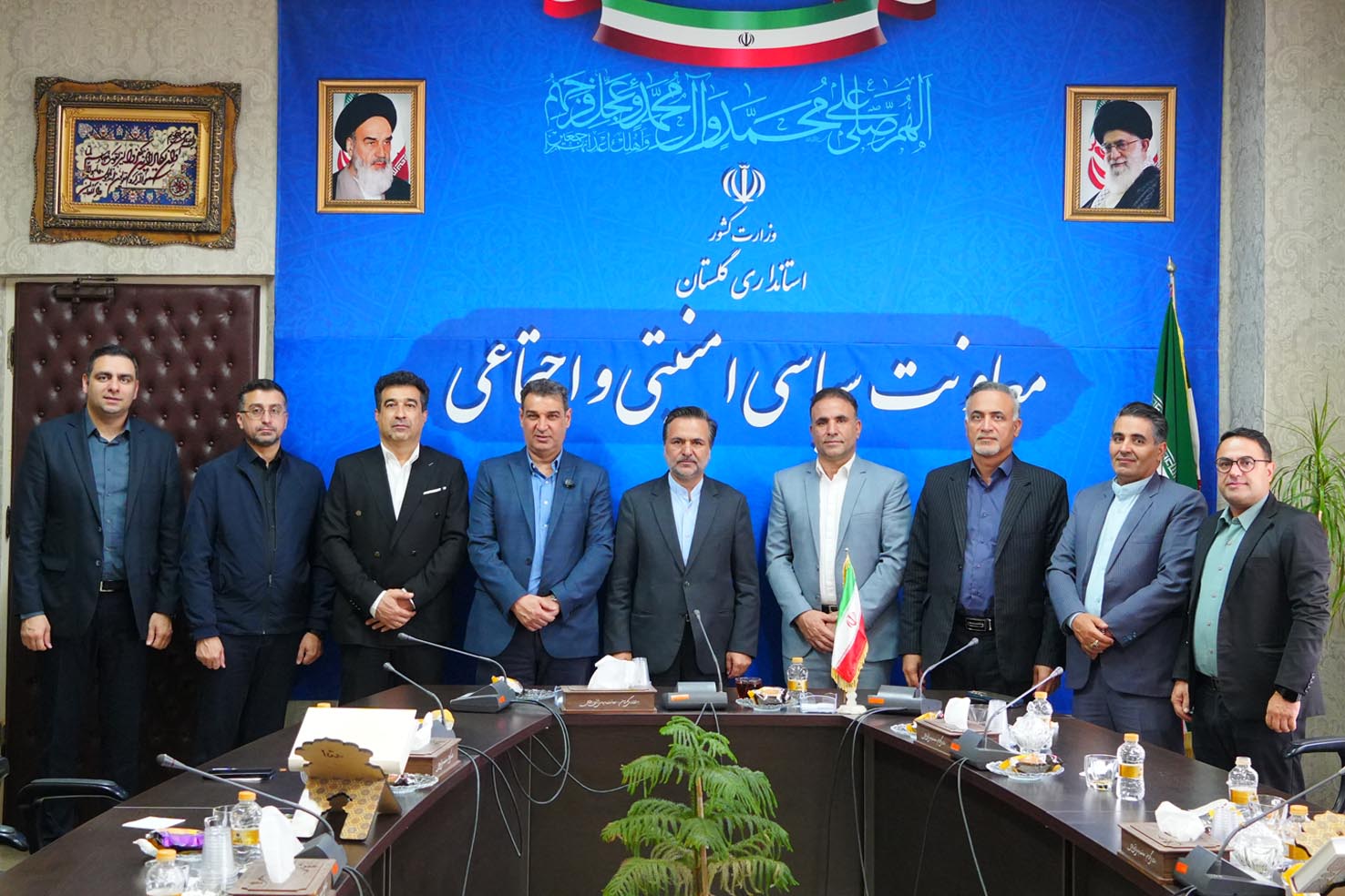گزارش تصویری هیئت مدیره انجمن انبوه سازان گلستان با معاون سیاسی امنیتی و اجتماعی استاندار